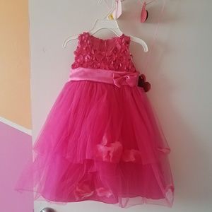 Little girls fuchsia dress